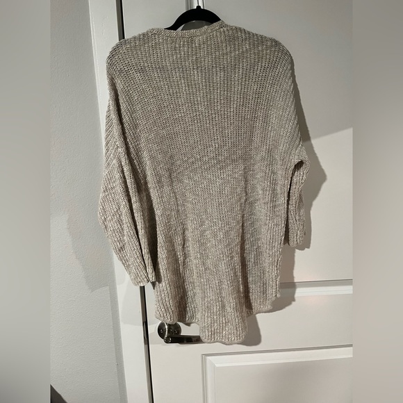 ABS Women’s Sweater Shirt Blouse Zip-Up Tan Colored Knit - Size XL - Picture 5 of 8